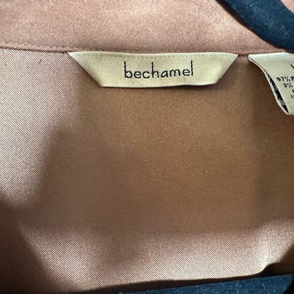 Bechamel Women Shirt Women L Brown Microfiber Button Up Fall is in the air. - Picture 7 of 14